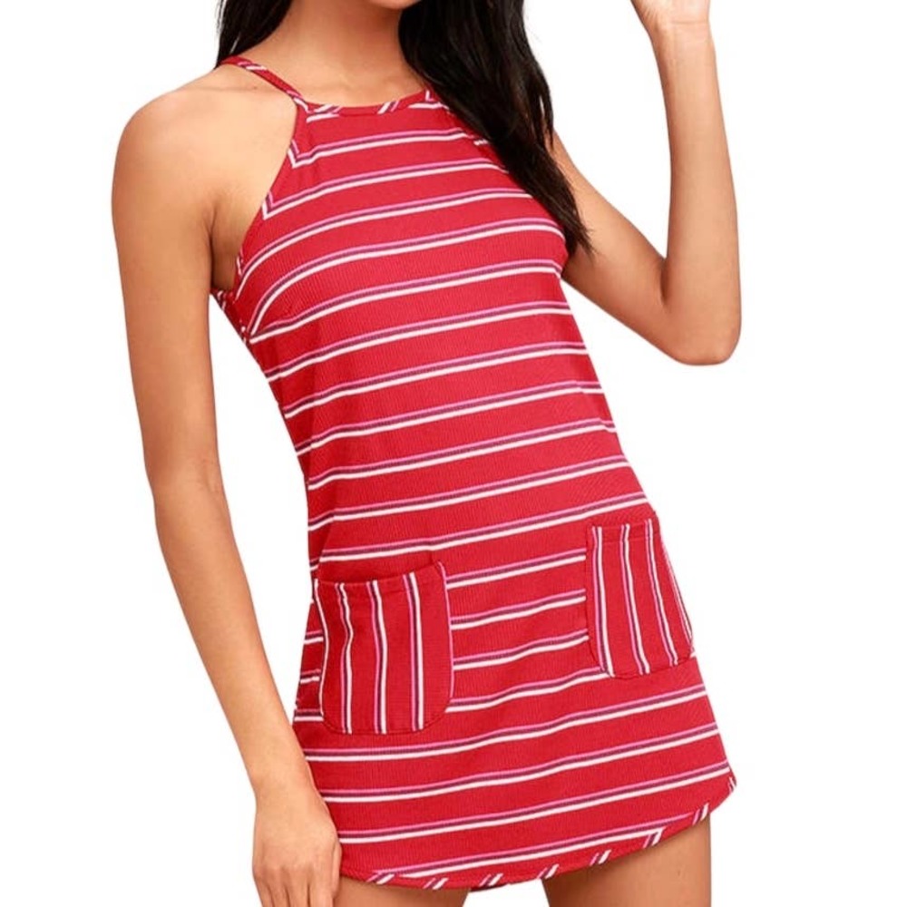 Lulus Lucy Love Large Ribbed Dress NWT